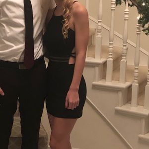 High-Neck Black Party, Cocktail Dress Size 1